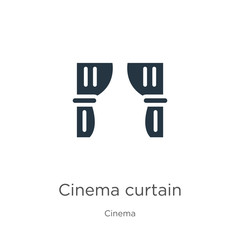 Cinema curtain icon vector. Trendy flat cinema curtain icon from cinema collection isolated on white background. Vector illustration can be used for web and mobile graphic design, logo, eps10