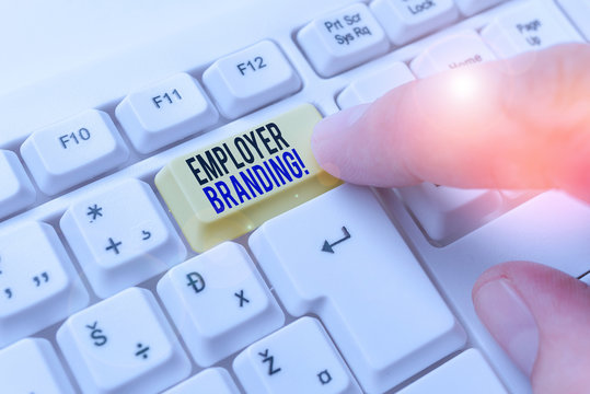 Handwriting text writing Employer Branding. Conceptual photo promoting company employer choice to desired target group