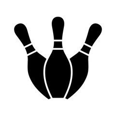 Fototapeta premium Bowling pin vector icon design templates