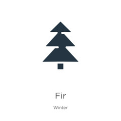 Fir icon vector. Trendy flat fir icon from winter collection isolated on white background. Vector illustration can be used for web and mobile graphic design, logo, eps10