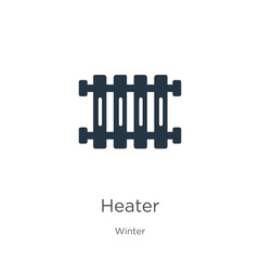 Heater icon vector. Trendy flat heater icon from winter collection isolated on white background. Vector illustration can be used for web and mobile graphic design, logo, eps10