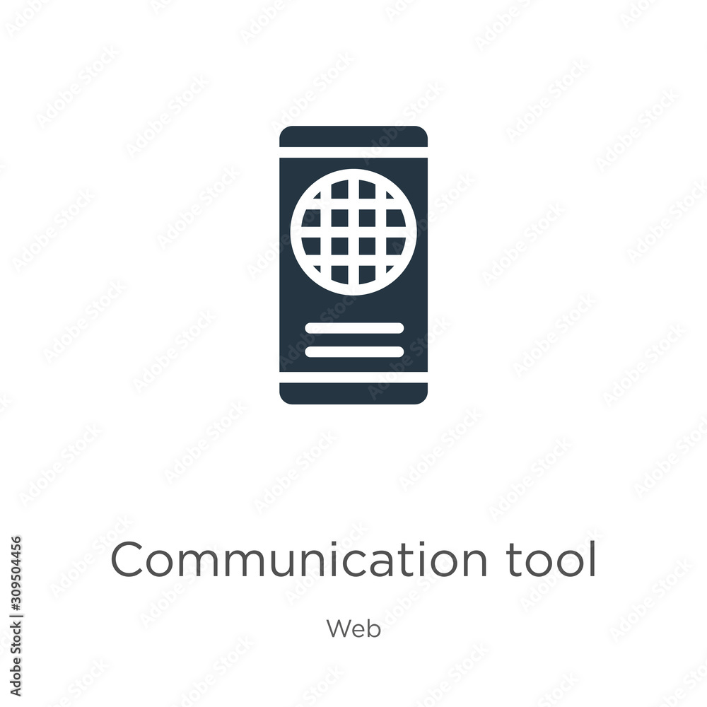 Aufkleber communication tool icon vector. trendy flat communication tool icon from web collection isolated on 