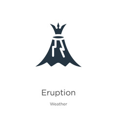 Eruption icon vector. Trendy flat eruption icon from weather collection isolated on white background. Vector illustration can be used for web and mobile graphic design, logo, eps10