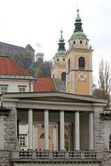 Fototapeta na wymiar Ljubljana Cathedral Slovenia