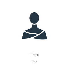Thai icon vector. Trendy flat thai icon from user collection isolated on white background. Vector illustration can be used for web and mobile graphic design, logo, eps10