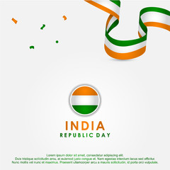 India Republic Day Vector Design Template