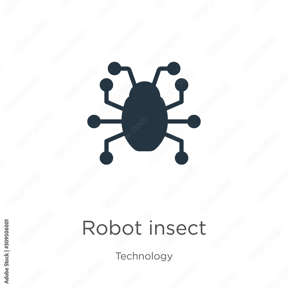 Poster robot insect icon vector. trendy flat robot insect icon from technology collection isolated on white