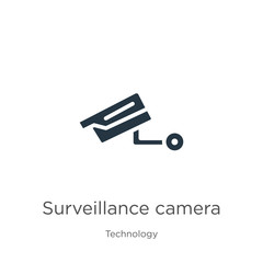 Surveillance camera icon vector. Trendy flat surveillance camera icon from technology collection isolated on white background. Vector illustration can be used for web and mobile graphic design, logo,