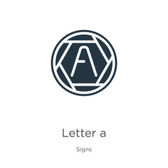 Letter a icon vector. Trendy flat letter a icon from signs collection isolated on white background. Vector illustration can be used for web and mobile graphic design, logo, eps10