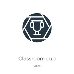 Classroom cup icon vector. Trendy flat classroom cup icon from signs collection isolated on white background. Vector illustration can be used for web and mobile graphic design, logo, eps10