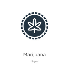 Marijuana icon vector. Trendy flat marijuana icon from signs collection isolated on white background. Vector illustration can be used for web and mobile graphic design, logo, eps10