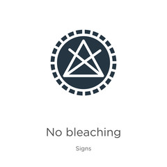 No bleaching icon vector. Trendy flat no bleaching icon from signs collection isolated on white background. Vector illustration can be used for web and mobile graphic design, logo, eps10