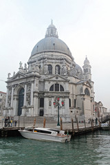 Fototapeta na wymiar Salute Cathedral in Venice Italy