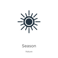 Season icon vector. Trendy flat season icon from nature collection isolated on white background. Vector illustration can be used for web and mobile graphic design, logo, eps10
