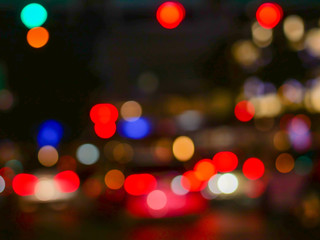 A blurred background of Bokeh light