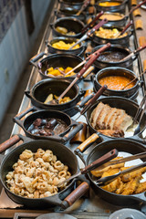 Buffet with traditional food from Minas Gerais State Brazil