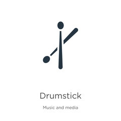 Drumstick icon vector. Trendy flat drumstick icon from music collection isolated on white background. Vector illustration can be used for web and mobile graphic design, logo, eps10