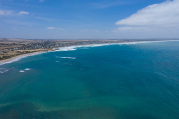 Obraz na płótnie Canvas Aerial photograph of the Great Australian Bight in South Australia