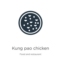 Kung pao chicken icon vector. Trendy flat kung pao chicken icon from food and restaurant collection isolated on white background. Vector illustration can be used for web and mobile graphic design,