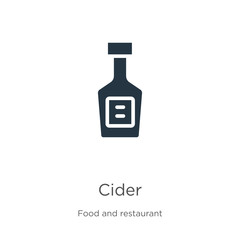 Cider icon vector. Trendy flat cider icon from food and restaurant collection isolated on white background. Vector illustration can be used for web and mobile graphic design, logo, eps10