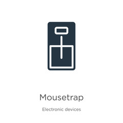 Mousetrap icon vector. Trendy flat mousetrap icon from electronic devices collection isolated on white background. Vector illustration can be used for web and mobile graphic design, logo, eps10