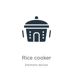 Rice cooker icon vector. Trendy flat rice cooker icon from electronic devices collection isolated on white background. Vector illustration can be used for web and mobile graphic design, logo, eps10