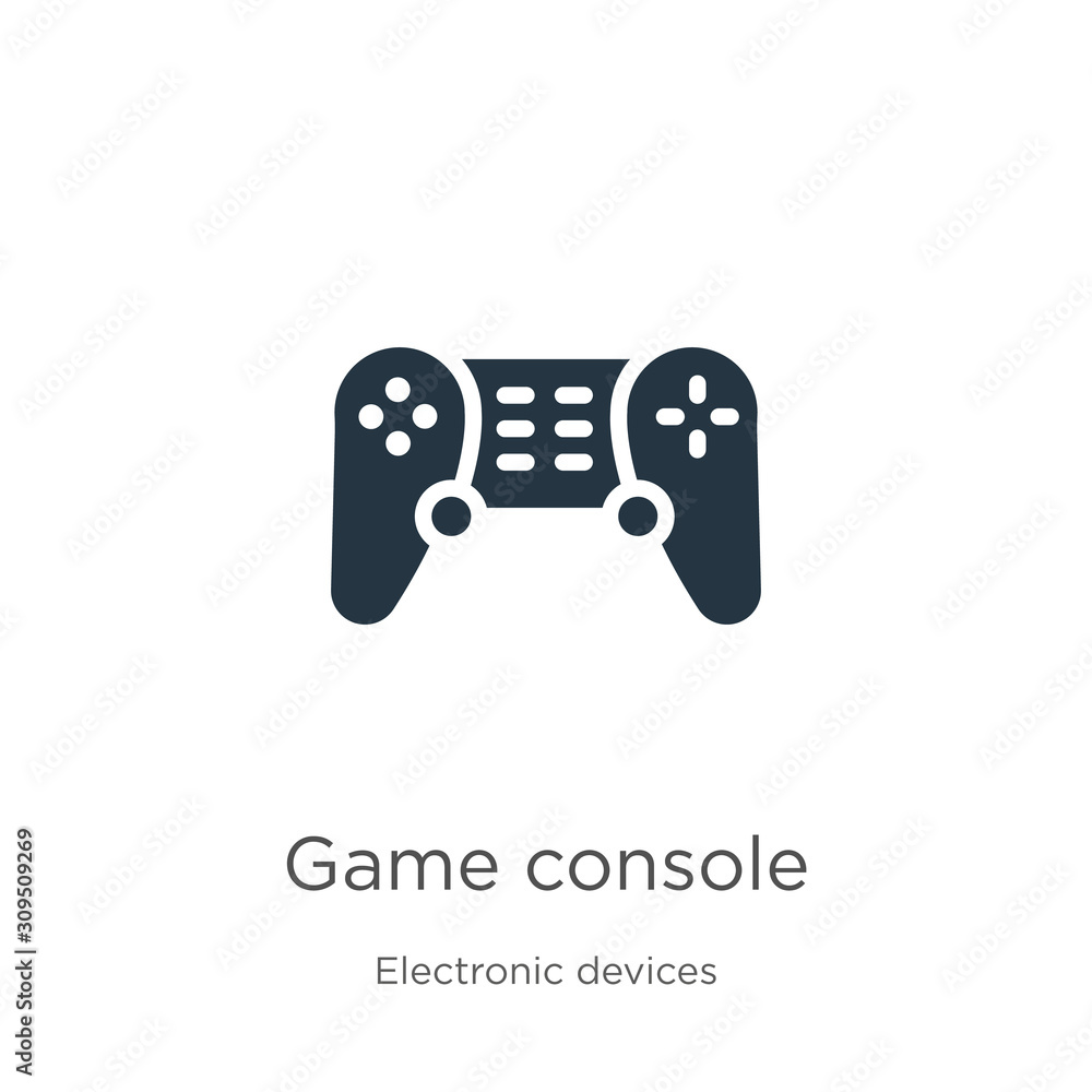 Aufkleber game console icon vector. trendy flat game console icon from electronic devices collection isolated 