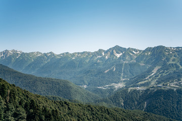 Obraz premium Beautiful mountain view on a Sunny day