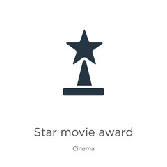 Star movie award icon vector. Trendy flat star movie award icon from cinema collection isolated on white background. Vector illustration can be used for web and mobile graphic design, logo, eps10