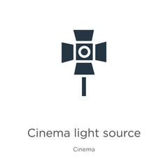 Cinema light source icon vector. Trendy flat cinema light source icon from cinema collection isolated on white background. Vector illustration can be used for web and mobile graphic design, logo,