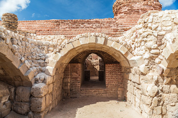 Ruins of the Graeco Roman underground thermal baths and archways