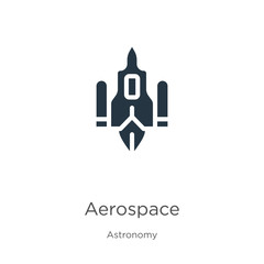 Aerospace icon vector. Trendy flat aerospace icon from astronomy collection isolated on white background. Vector illustration can be used for web and mobile graphic design, logo, eps10