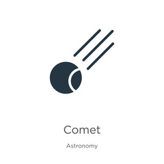 Comet icon vector. Trendy flat comet icon from astronomy collection isolated on white background. Vector illustration can be used for web and mobile graphic design, logo, eps10