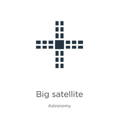 Big satellite icon vector. Trendy flat big satellite icon from astronomy collection isolated on white background. Vector illustration can be used for web and mobile graphic design, logo, eps10