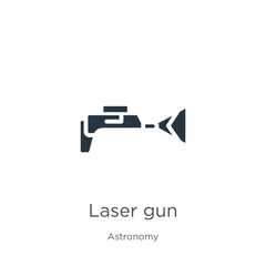 Laser gun icon vector. Trendy flat laser gun icon from astronomy collection isolated on white background. Vector illustration can be used for web and mobile graphic design, logo, eps10