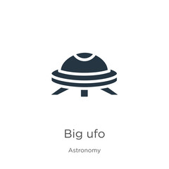 Big ufo icon vector. Trendy flat big ufo icon from astronomy collection isolated on white background. Vector illustration can be used for web and mobile graphic design, logo, eps10