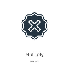 Multiply icon vector. Trendy flat multiply icon from arrows collection isolated on white background. Vector illustration can be used for web and mobile graphic design, logo, eps10