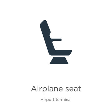 Airplane seat icon vector. Trendy flat airplane seat icon from airport terminal collection isolated on white background. Vector illustration can be used for web and mobile graphic design, logo, eps10