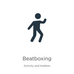 Beatboxing icon vector. Trendy flat beatboxing icon from activity and hobbies collection isolated on white background. Vector illustration can be used for web and mobile graphic design, logo, eps10