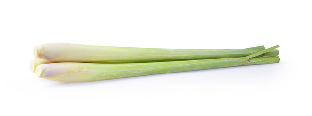 Lemongrass on a white background