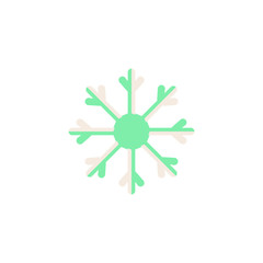 Snowflake icon vector design template