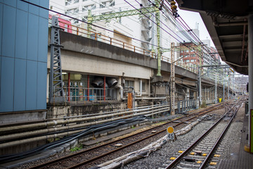Fototapeta na wymiar train station tokyo japan