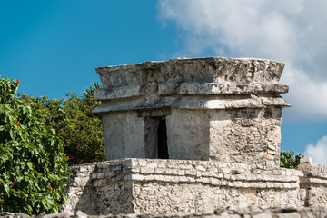 Castle mayan ruin in Tulum. Mexico