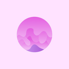 Fluid Shape Object Dynamic Logo Design 