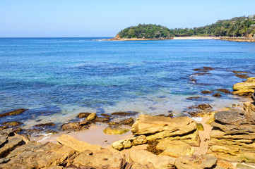 Cabbage Tree Bay on Sydney's northern beaches at Manly is an aquatic reserve - Sydney, NSW, Australia