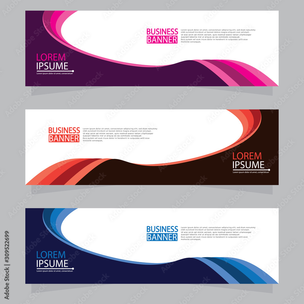 Poster vector abstract design web banner template.abstract geometric web banner template on grey background