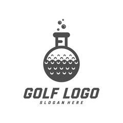 Golf logo design vector template, Vector label of golf, Logo of golf championship, illustration, Creative icon, design concept