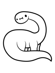 Langhals Dinosaurier Design 