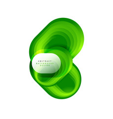 Vector abstract geometric bubble banner created with round shapes. Trendy simple button. Illustration For Wallpaper, Banner, Background, Card, Book Illustration, landing page