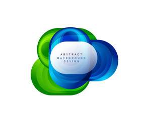 Vector abstract geometric bubble banner created with round shapes. Trendy simple button. Illustration For Wallpaper, Banner, Background, Card, Book Illustration, landing page